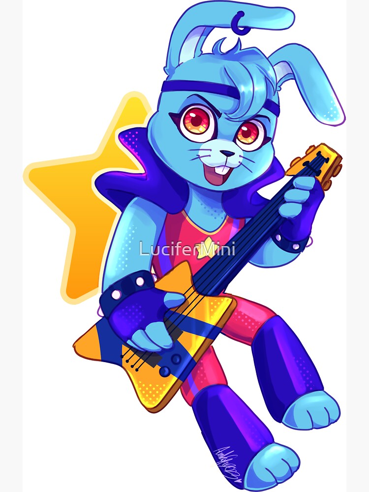 Fnaf Glamrock Bonnie  Sticker for Sale by Barrelisred