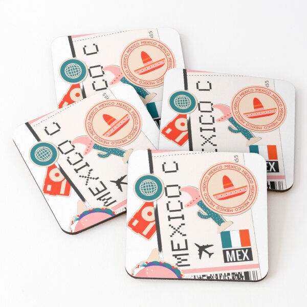 Item preview, Mexico City Boarding Pass designed and sold by funnylifeusa.