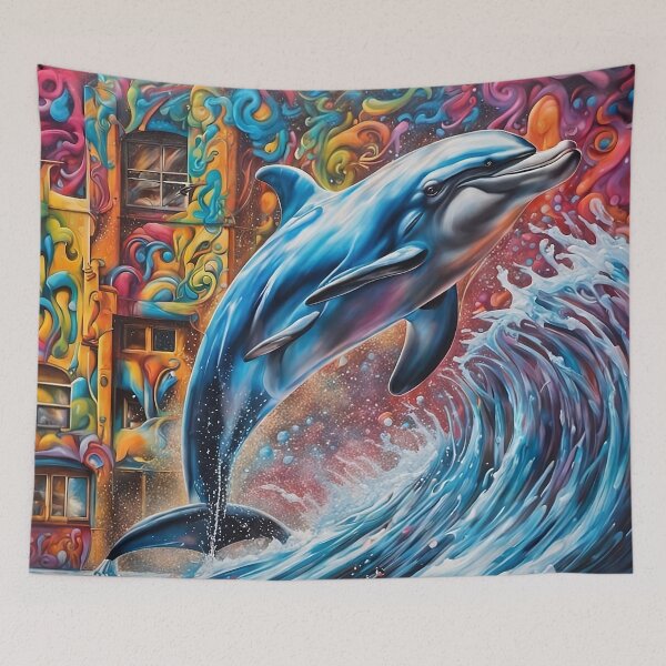 Item preview, Jumping Dolphin designed and sold by Pirish-Designs.