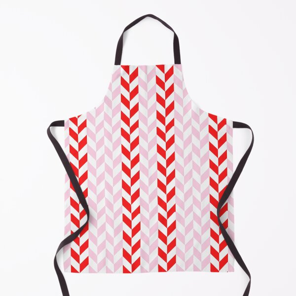 Aperçu de l'œuvre Courtepointe géométrique à rayures rose, rouge, blanc motif abstrait : Mixed Pattern Magic créée et vendue par Rebecca Turk.