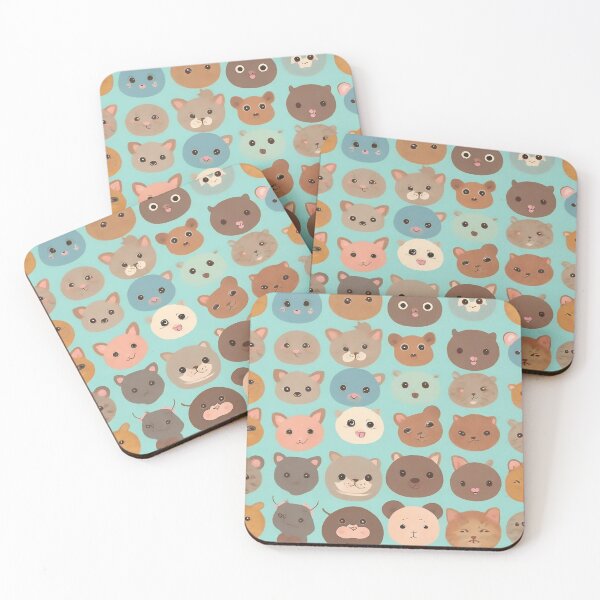 Item preview, #2 Adorable Baby Animal Faces: Captivating Repeating Pattern Design designed and sold by CyberCollective.