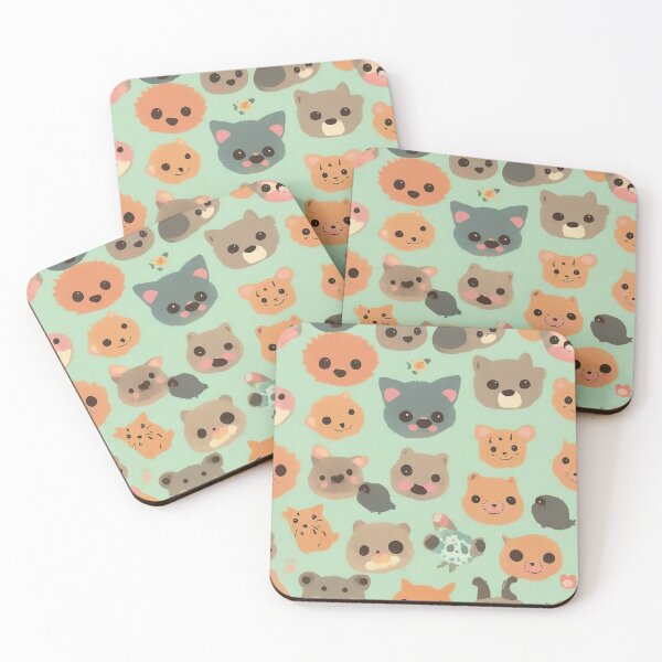 Item preview, #3 Adorable Baby Animal Faces: Captivating Repeating Pattern Design designed and sold by CyberCollective.