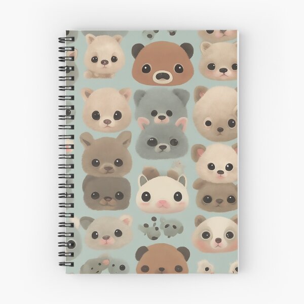 Aperçu de l'œuvre # 4 Adorables visages de bébés animaux: conception captivante de motifs répétitifs créée et vendue par CyberCollective.