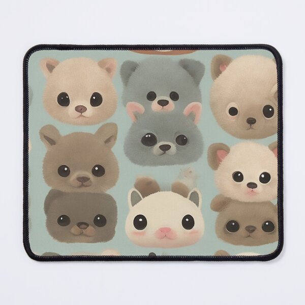Item preview, #4 Adorable Baby Animal Faces: Captivating Repeating Pattern Design designed and sold by CyberCollective.