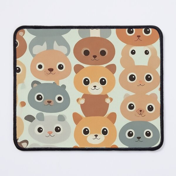 Item preview, #5 Adorable Baby Animal Faces: Captivating Repeating Pattern Design designed and sold by CyberCollective.