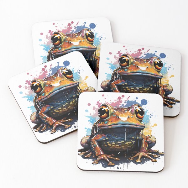 Item preview, Color splash frog designed and sold by Faedrus.