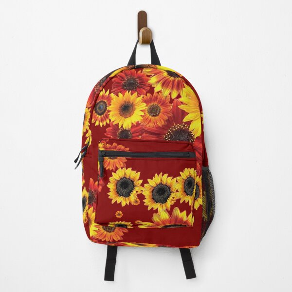 Item preview, BURGUNDY COLOR MIXED SUNFLOWERS ABSTRACT ART designed and sold by sharlesart.
