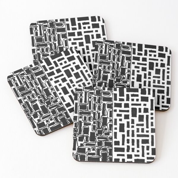 Item preview, black and white maze  designed and sold by honeyehshu.