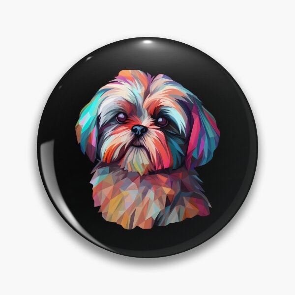 Artikelvorschau, Geometric Colorful Shih Tzu entworfen und verkauft von Ripper19.