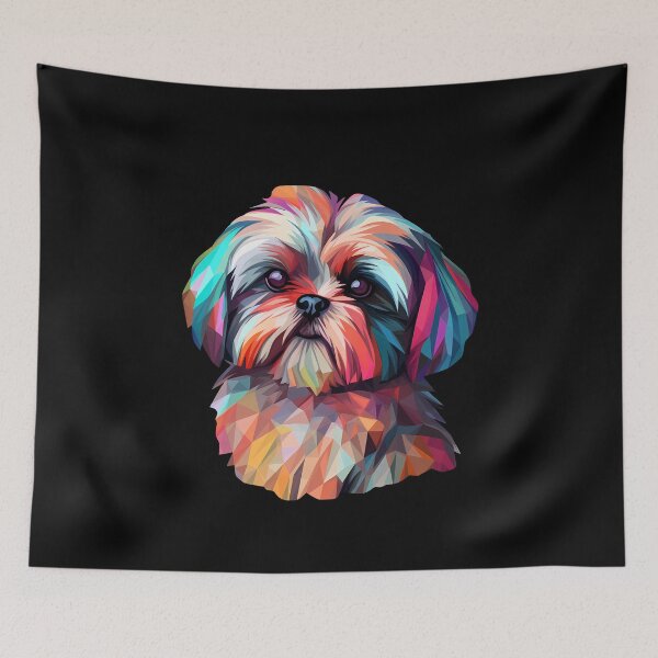 Item preview, Geometric Colorful Shih Tzu designed and sold by Ripper19.