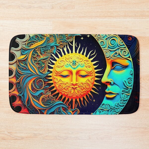 Item preview, Mystical Psychedelic Sun and Moon Pattern designed and sold by Lamarcy.
