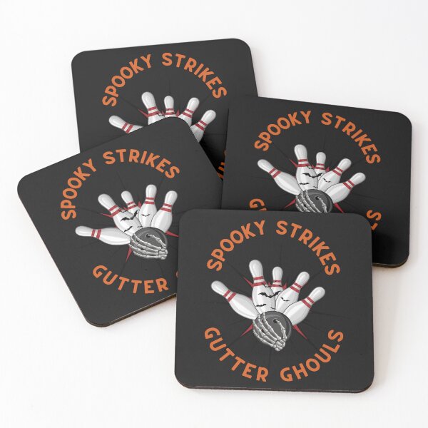 Item preview, Spooky Strikes And Gutter Ghouls Bowling Halloween Skelton Ball Pins designed and sold by InkwaveDesigns.