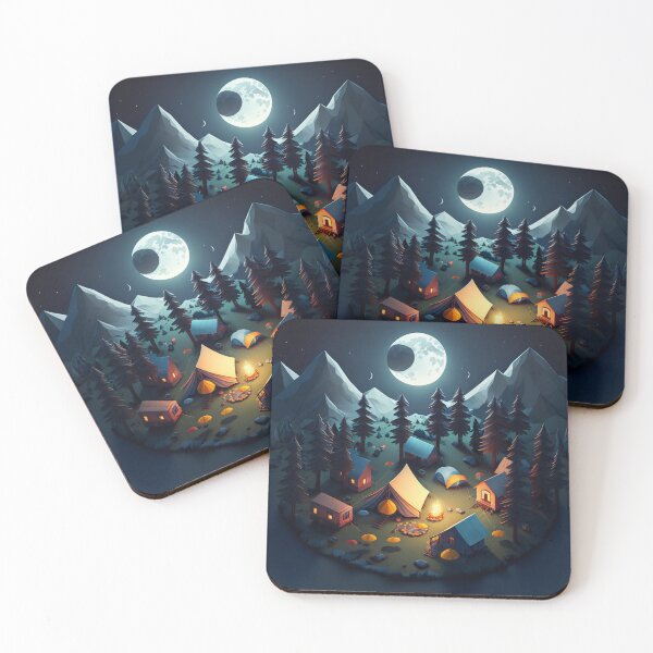 Item preview, camping by the moonlight  designed and sold by SwishKa-Art.