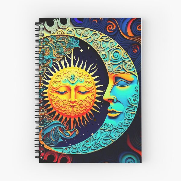 Item preview, Mystical Psychedelic Sun and Moon Pattern designed and sold by Lamarcy.