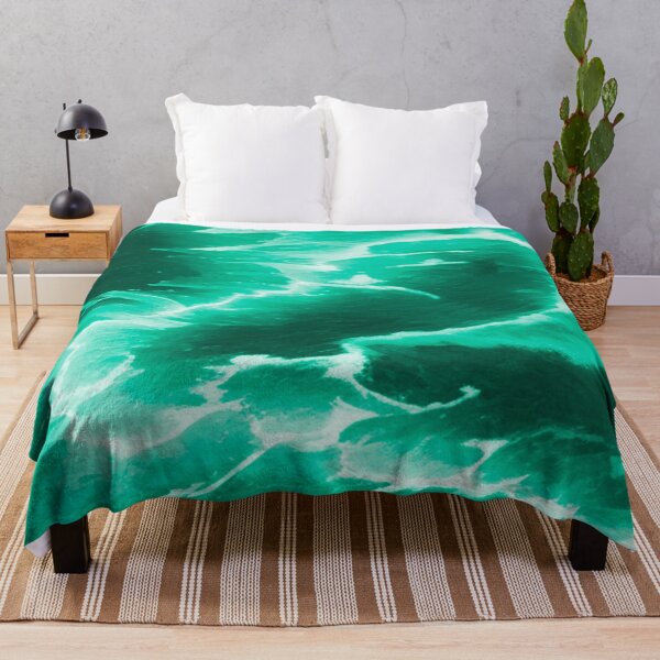 Aperçu de l'œuvre Green Ocean Waves créée et vendue par Timegraf.