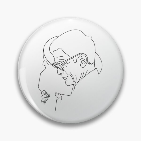 Item preview, Pier Paolo Pasolini minimal line drawing  	 designed and sold by wdzvzbqcm58.