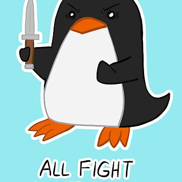Artwork thumbnail, All Fight No Flight Penguin by Raine55