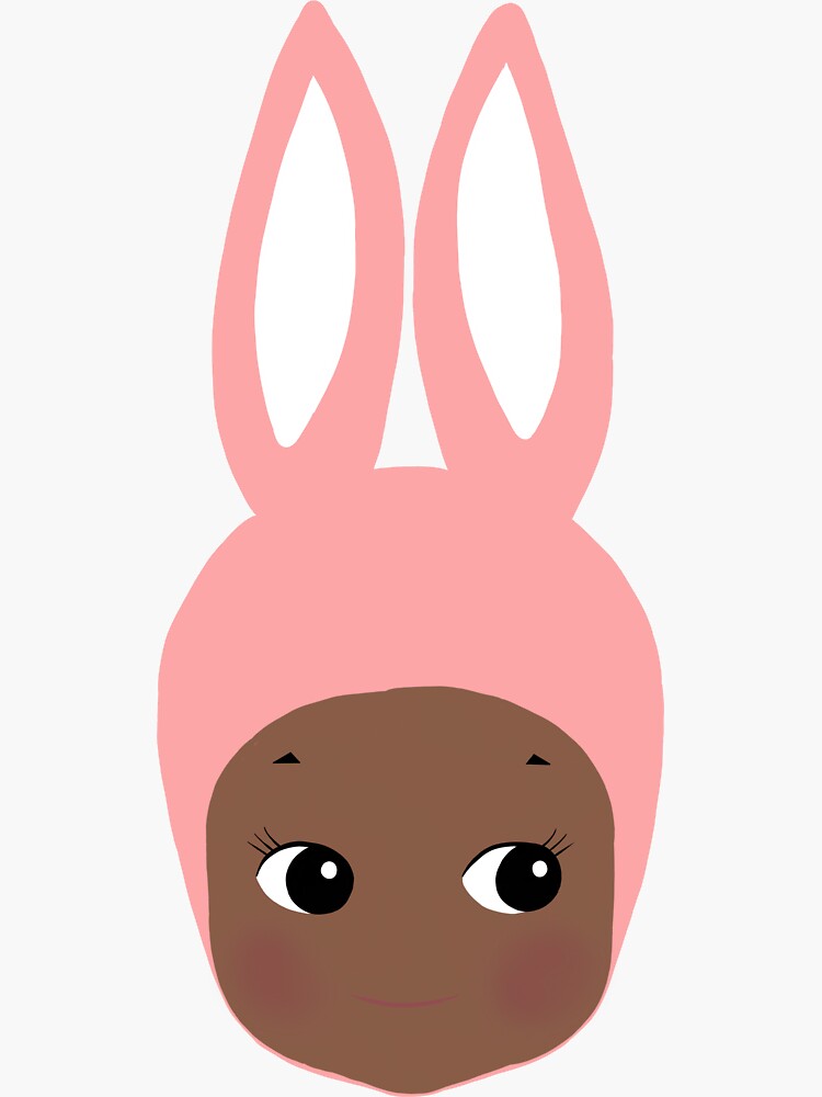 poc sonny angel bunny head Sticker for Sale by iambiby