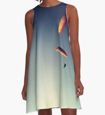 paragliding minimalism A-Line Dress