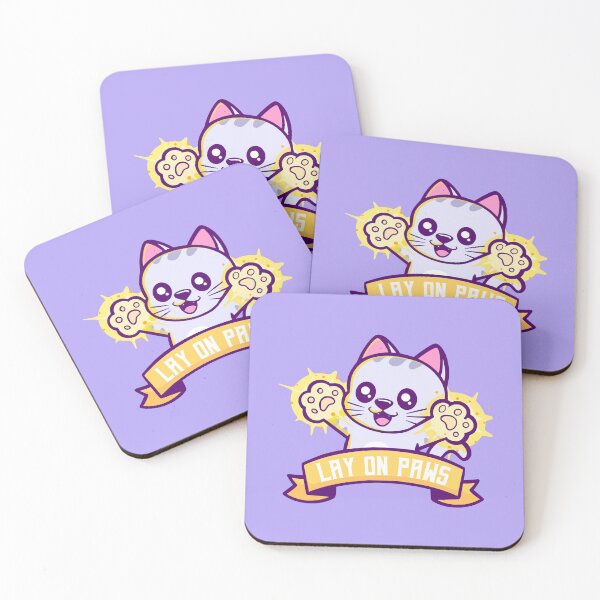Item preview, DnD Paladin Cat | Lay on Paws designed and sold by Cute N' Nerdy Shop.
