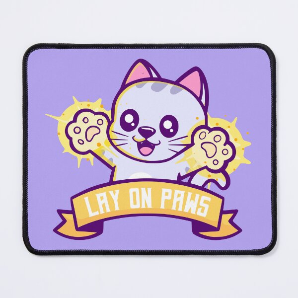 Item preview, DnD Paladin Cat | Lay on Paws designed and sold by Cute N' Nerdy Shop.