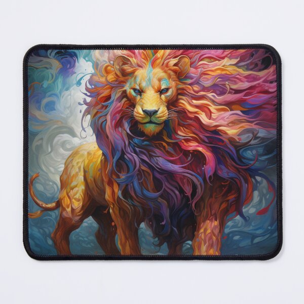 Item preview, Lion Chimera Mythology Art Mythical Creature hair fire designed and sold by abundancevibes.