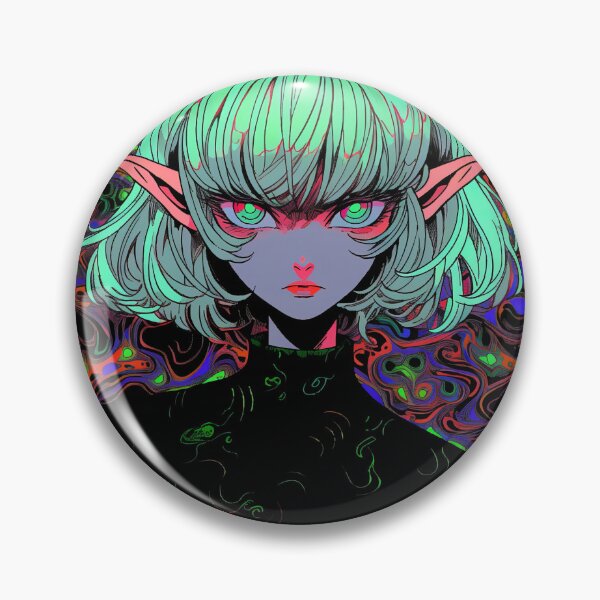 Item preview, Psychedelic Elven Anime Girl designed and sold by bubblegoth.