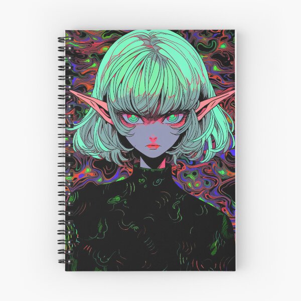 Item preview, Psychedelic Elven Anime Girl designed and sold by bubblegoth.