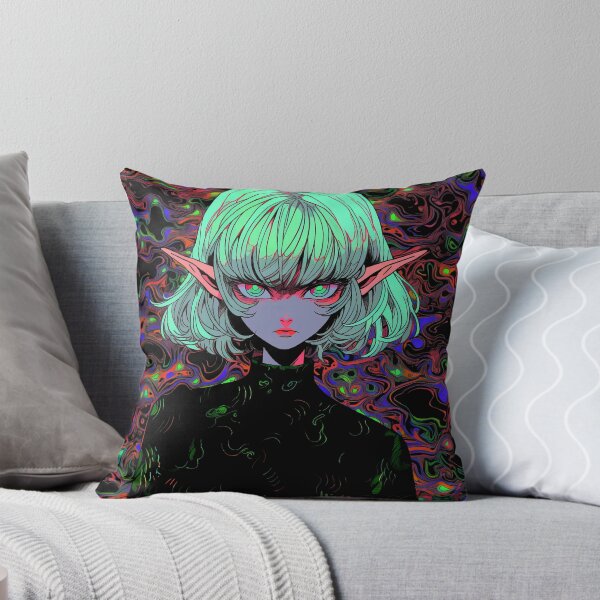 Item preview, Psychedelic Elven Anime Girl designed and sold by bubblegoth.