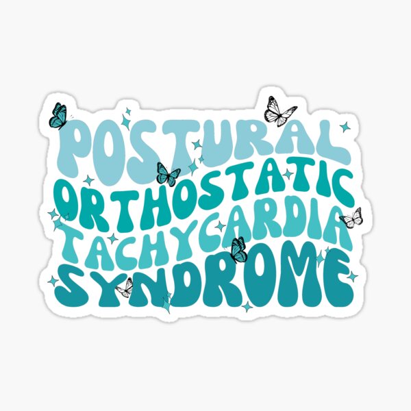 Item preview, Retro Turquoise Postural Orthostatic Tachycardia Syndrome designed and sold by ThisSimpleMama.
