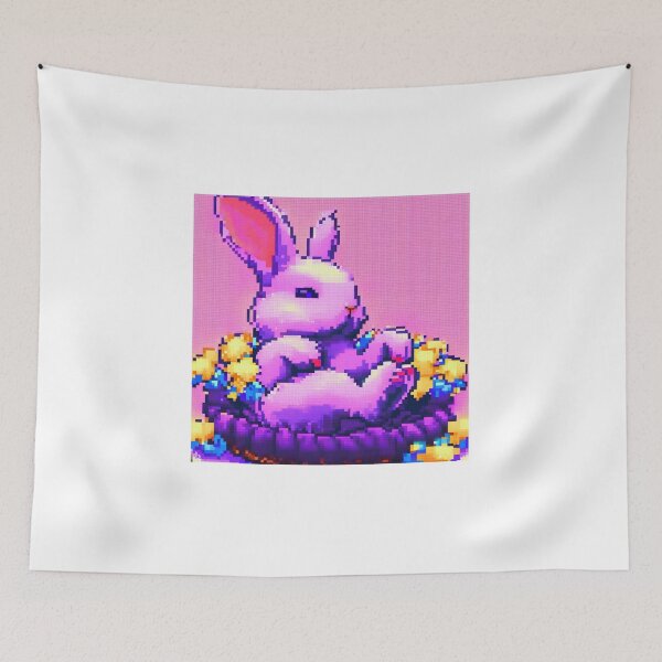 Item preview, Pixel Art Bunny designed and sold by MellowLazy.
