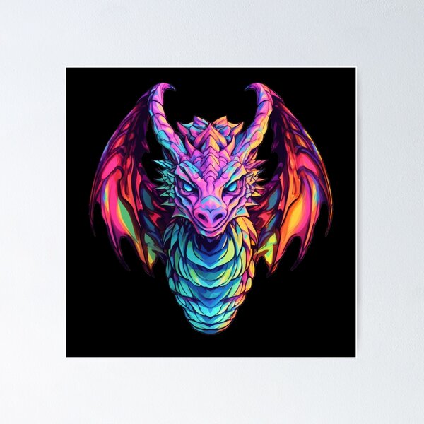 Item preview, Colorful Celestial Dragon with Multicolor Wings designed and sold by CreationByLadyV.