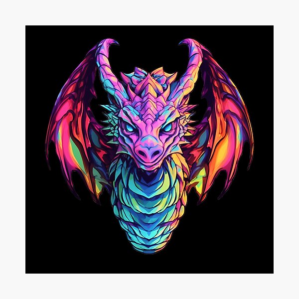 Item preview, Colorful Celestial Dragon with Multicolor Wings designed and sold by CreationByLadyV.