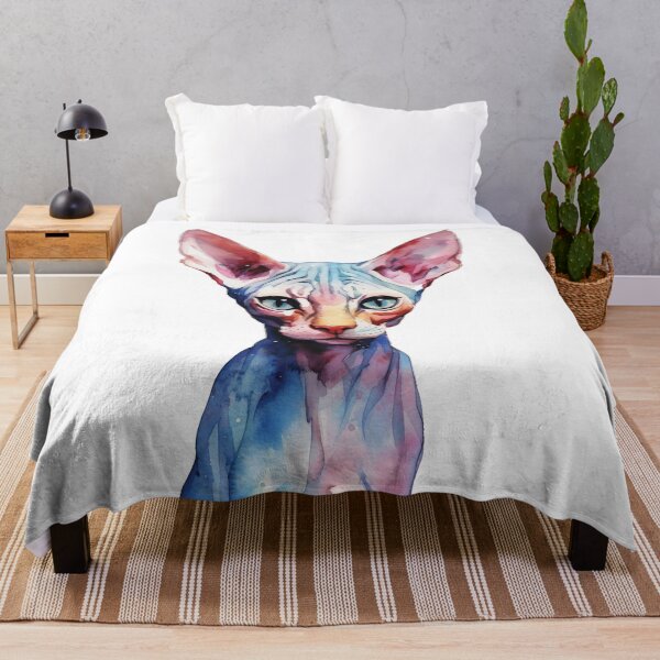 Item preview, Sphynx Cat Art for True Hairless Cat Lovers designed and sold by Lovegrass Prints.