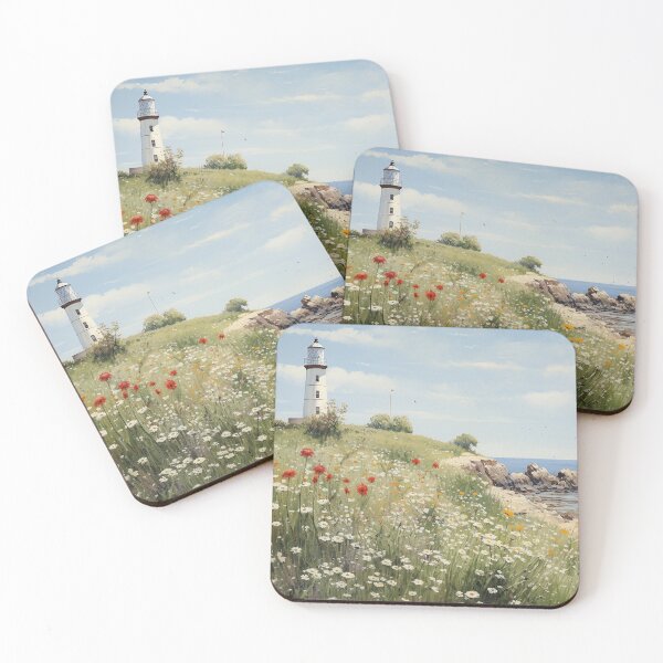 Item preview, New England Coast Oil Painting Print designed and sold by sophiesdesigns53.