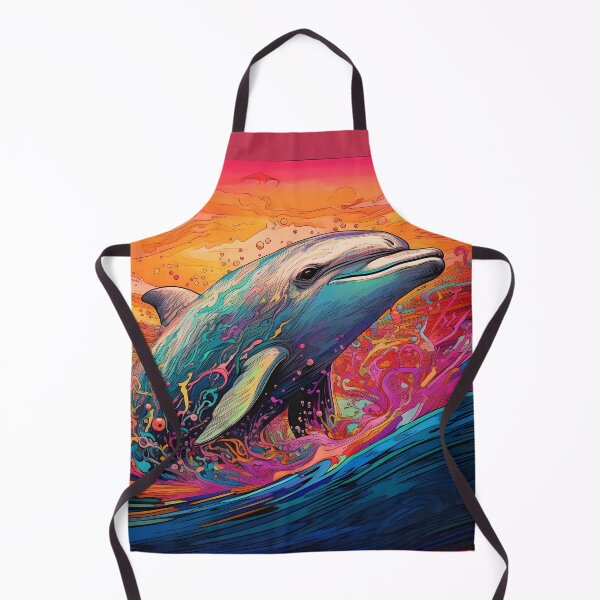 Item preview, Colorful Dolphin Art designed and sold by ColorFlowArt.