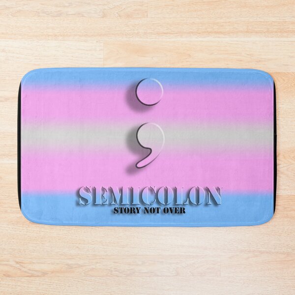 Item preview, Semicolon ; Story NOT OVER Transgender pride designed and sold by TheirChoice.