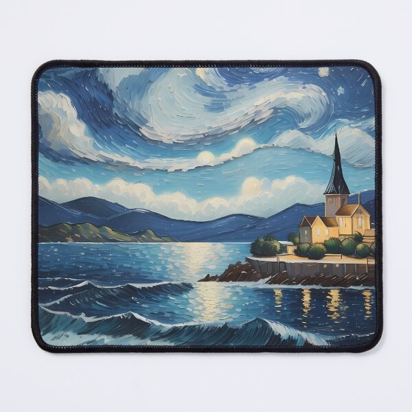 Item preview, Harbor and starry night designed and sold by Omarupattern51.