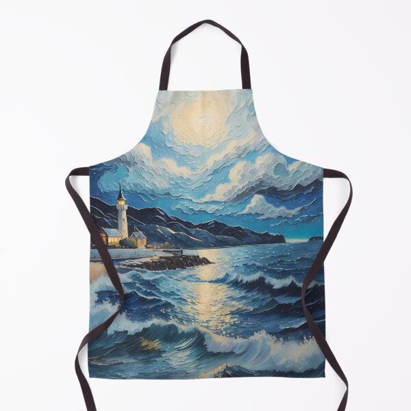Item preview, lighthouse in starry night designed and sold by Omarupattern51.