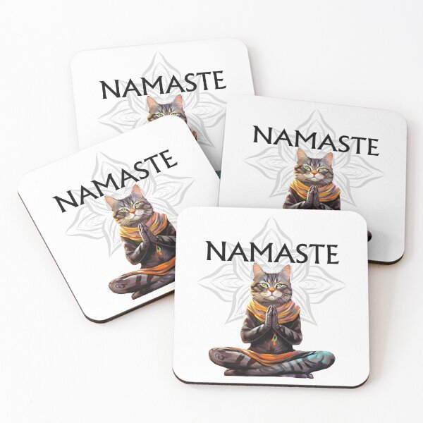 Artikelvorschau, Namaste Yoga Katze entworfen und verkauft von ApproachingZion.