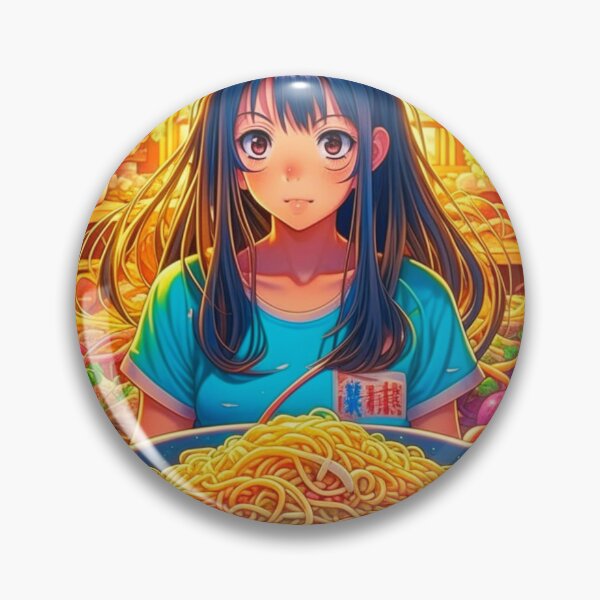 Item preview, Anime Girl and Big Bowl of Ramen designed and sold by wheresthekarma.
