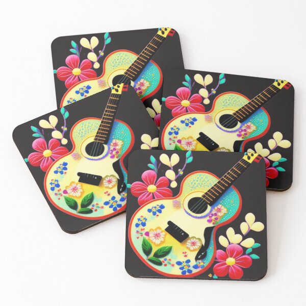 Item preview, Guitar floral  designed and sold by Roxburylane.