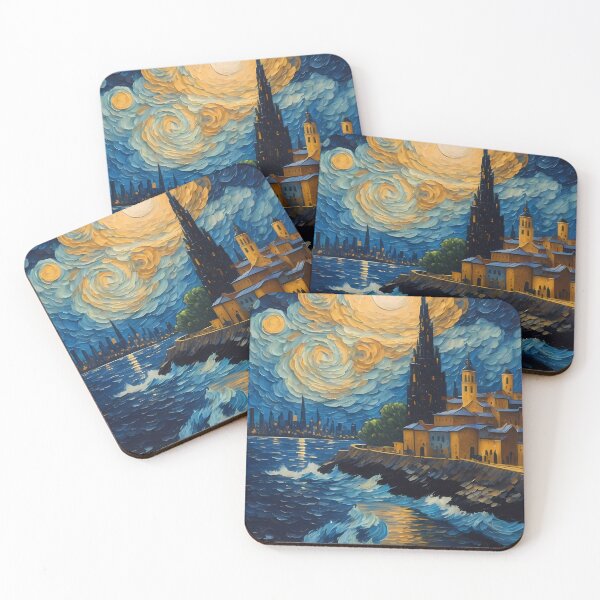 Item preview, Bright moon in a beautiful city designed and sold by Omarupattern51.