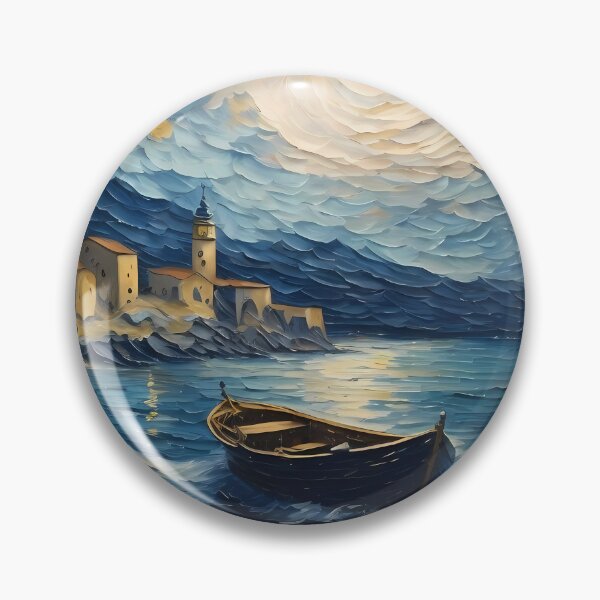 Item preview, canoe on a bright night designed and sold by Omarupattern51.