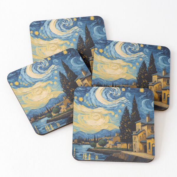 Item preview, river in a starry night designed and sold by Omarupattern51.