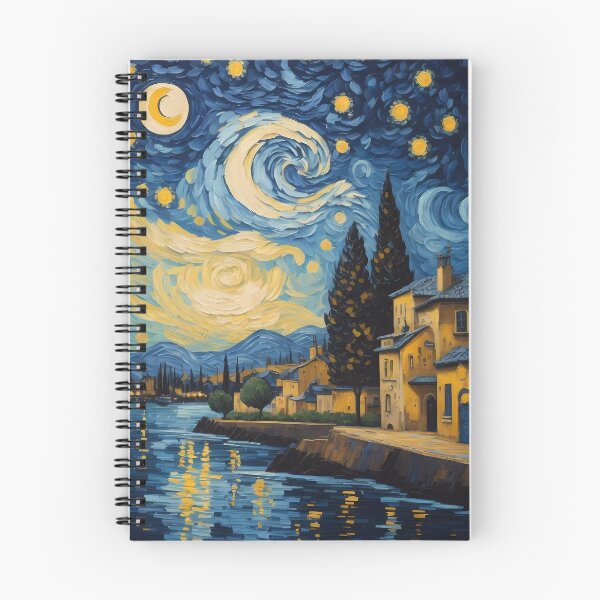 Item preview, river in a starry night designed and sold by Omarupattern51.
