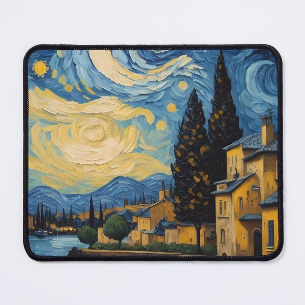 Item preview, river in a starry night designed and sold by Omarupattern51.