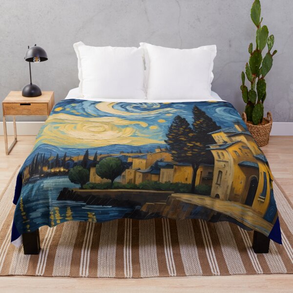 Item preview, river in a starry night designed and sold by Omarupattern51.