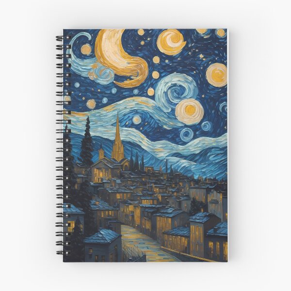 Item preview, night town starry night style designed and sold by Omarupattern51.