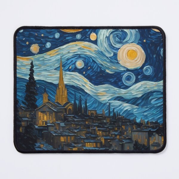 Item preview, night town starry night style designed and sold by Omarupattern51.
